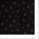Velours côtelé imprimé - FEU DE CAMP - 009 - Noir