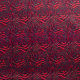 Velours côtelé imprimé - FEU DE CAMP - 015 - Rouge/Marine