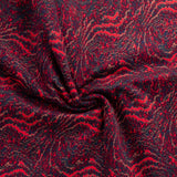 Velours côtelé imprimé - FEU DE CAMP - 015 - Rouge/Marine