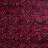 Velours côtelé imprimé - FEU DE CAMP - 016 - Magenta/Marine