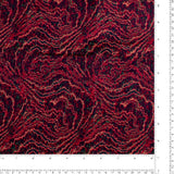 Velours côtelé imprimé - FEU DE CAMP - 016 - Magenta/Marine