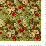 Mini Velours côtelé imprimé -Harper - 009 - Céleri