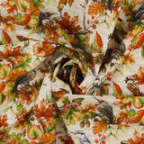 Henry Glass - Coton imprimé - <OAK &amp; BERRIES> - 001 - Blanc Cassé