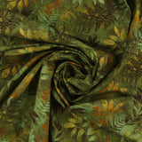 Henry Glass - Coton imprimé - <OAK &amp; BERRIES> - 002 - Vert
