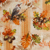 Henry Glass - Printed Cotton - OAK & BERRIES - 003 - Beige