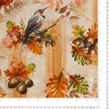 Henry Glass - Printed Cotton - OAK & BERRIES - 003 - Beige