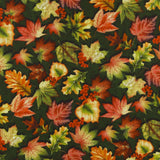 Henry Glass - Printed Cotton - OAK & BERRIES - 005 - Green