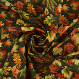 Henry Glass - Printed Cotton - OAK & BERRIES - 005 - Green