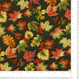 Henry Glass - Printed Cotton - OAK & BERRIES - 005 - Green
