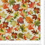 Henry Glass - Printed Cotton - OAK & BERRIES - 007 - Beige