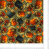 Blank - Printed Cotton - HOMESTEAD HERITAGE - 001 - Deep Green