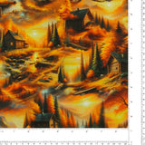 Blank - Coton imprimé - <HOMESTEAD HERITAGE> - 008 - Orange Brûlé