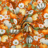 Studio E - Coton imprimé - <BASKETS OF AUTUMN BLESSINGS> - 007 - Orange Brûlé