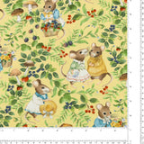 Northcott - Coton imprimé - <COUNTRY MOUSE> - 005 - Jaune Pâle