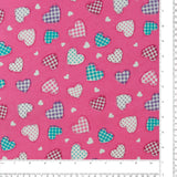 Flanellette imprimée - LILLY - 001 - Rose