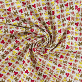 Flanellette imprimée - LILLY - 003 - Blanc
