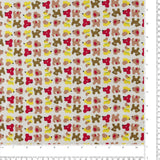 Flanellette imprimée - LILLY - 003 - Blanc