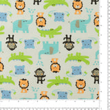 Flanellette imprimée - LILLY - 005 - Blanc