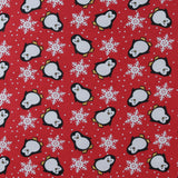 Flanellette imprimée - LILLY - 006 - Rouge