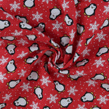 Flanellette imprimée - LILLY - 006 - Rouge