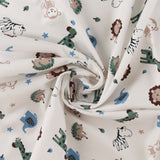 Flanellette imprimée - LILLY - 007 - Blanc