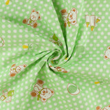 Flanellette imprimée - LILLY - 010 - Vert Pâle