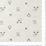 Flanellette imprimée - LILLY - 012 - Blanc
