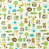 Printed Flannelette - LILLY - 014 - White