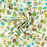 Printed Flannelette - LILLY - 014 - White