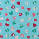 Flanellette imprimée - LILLY - 015 - Bleu