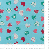 Flanellette imprimée - LILLY - 015 - Bleu