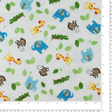 Flanellette imprimée - LILLY - 016 - Blanc
