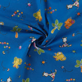 Printed Flannelette - LILLY - 017 - Dark Blue