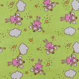 Flanellette imprimée - LILLY - 018 - Vert