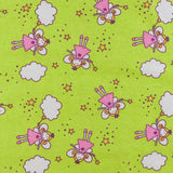 Flanellette imprimée - LILLY - 018 - Vert