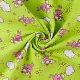Flanellette imprimée - LILLY - 018 - Vert