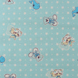 Flanellette imprimée - LILLY - 019 - Bleu Pâle