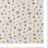 Flanellette imprimée - LILLY - 020 - Blanc Cassé