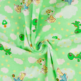 Flanellette imprimée - LILLY - 026 - Vert Pâle