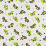 Flanellette imprimée - LILLY - 027 - Blanc