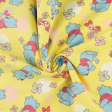 Flanellette imprimée - LILLY - 028 - Jaune