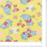 Flanellette imprimée - LILLY - 028 - Jaune