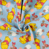 Printed Flannelette - LILLY - 029 - Blue