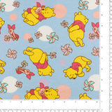 Printed Flannelette - LILLY - 029 - Blue
