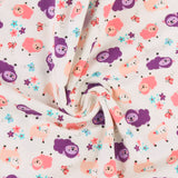 Flanellette imprimée - LILLY - 030 - Blanc