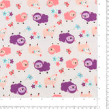 Flanellette imprimée - LILLY - 030 - Blanc
