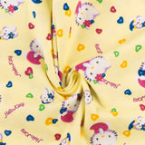 Flanellette imprimée - LILLY - 032 - Jaune Pâle