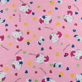 Flanellette imprimée - LILLY - 033 - Rose