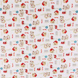 Flanellette imprimée - LILLY - 034 - Blanc