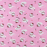 Flanellette imprimée - LILLY - 035 - Rose